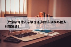 【故意损坏他人车辆逃逸,驾驶车辆损坏他人财物逃逸】